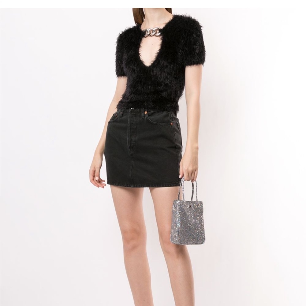 Alexander Wang chain-link cropped top